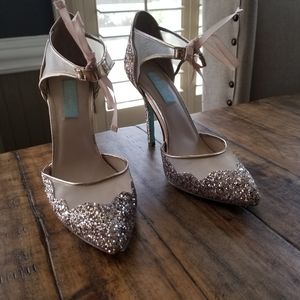 Betsy johnson rose gold heels